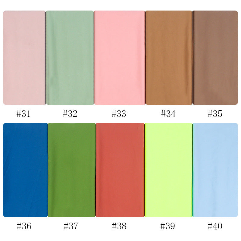 70x180cm Monochrome Pearl Chiffon Hijab Scarf