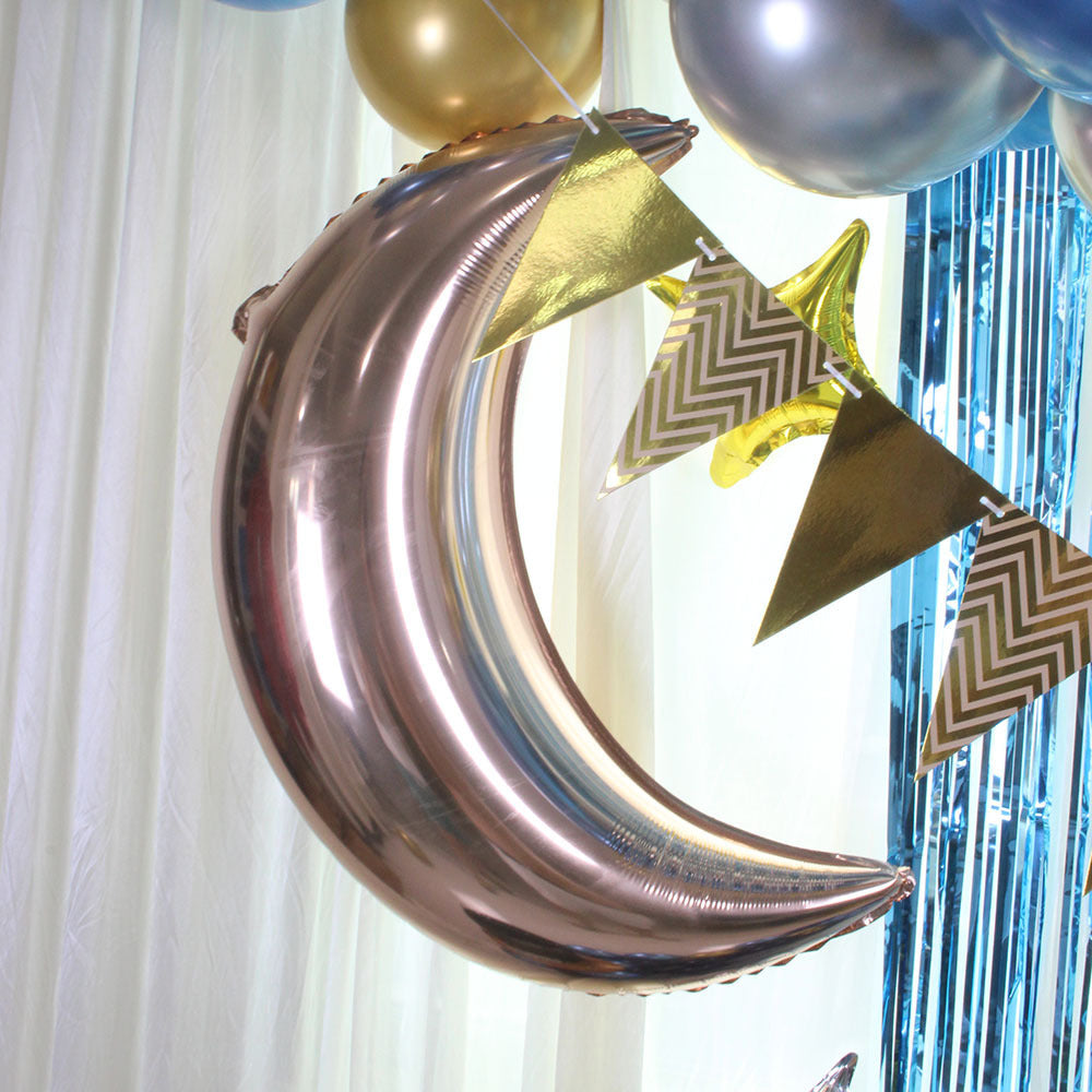 Cross-border Blue Balloon Chain Hanging Flag Whiskey Balloon Chain Set Party Decoration Venue Layout Props