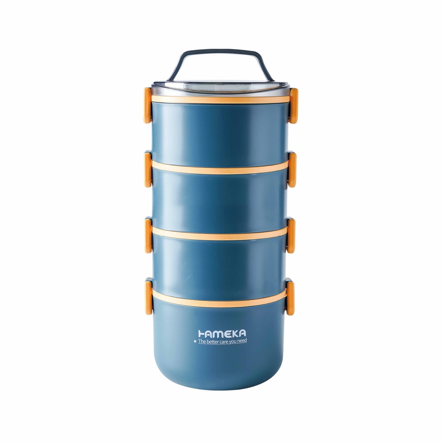 Round 304 Stainless Steel Barrel Multi-layer Lunch Box Insulated Barrel