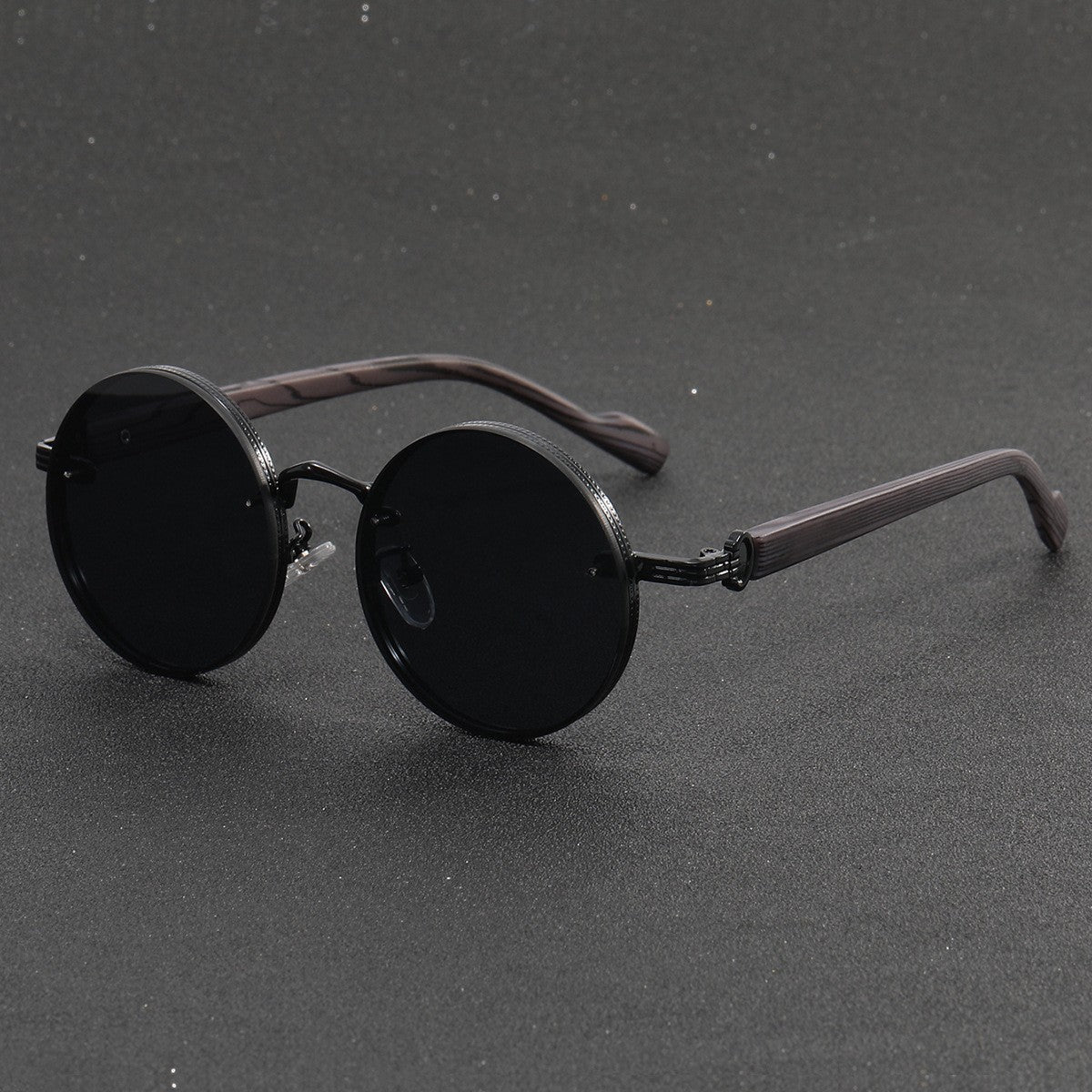 Retro Round Punk Sunglasses