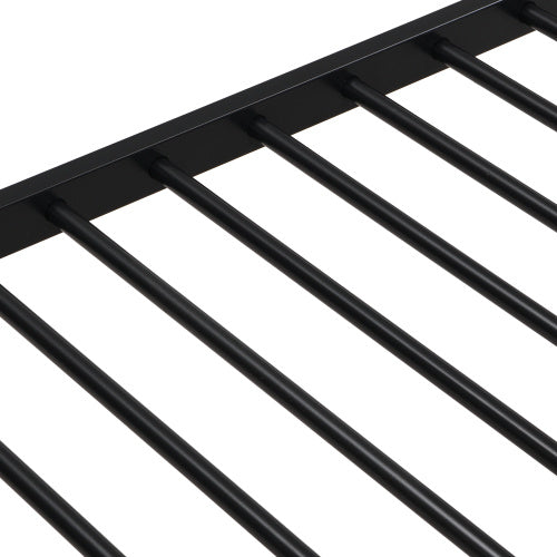 Twin Over Full With Trundle Metal Bunk Bed , No Box Spring Needed, Easy Assemble - ACCA General Merchandise