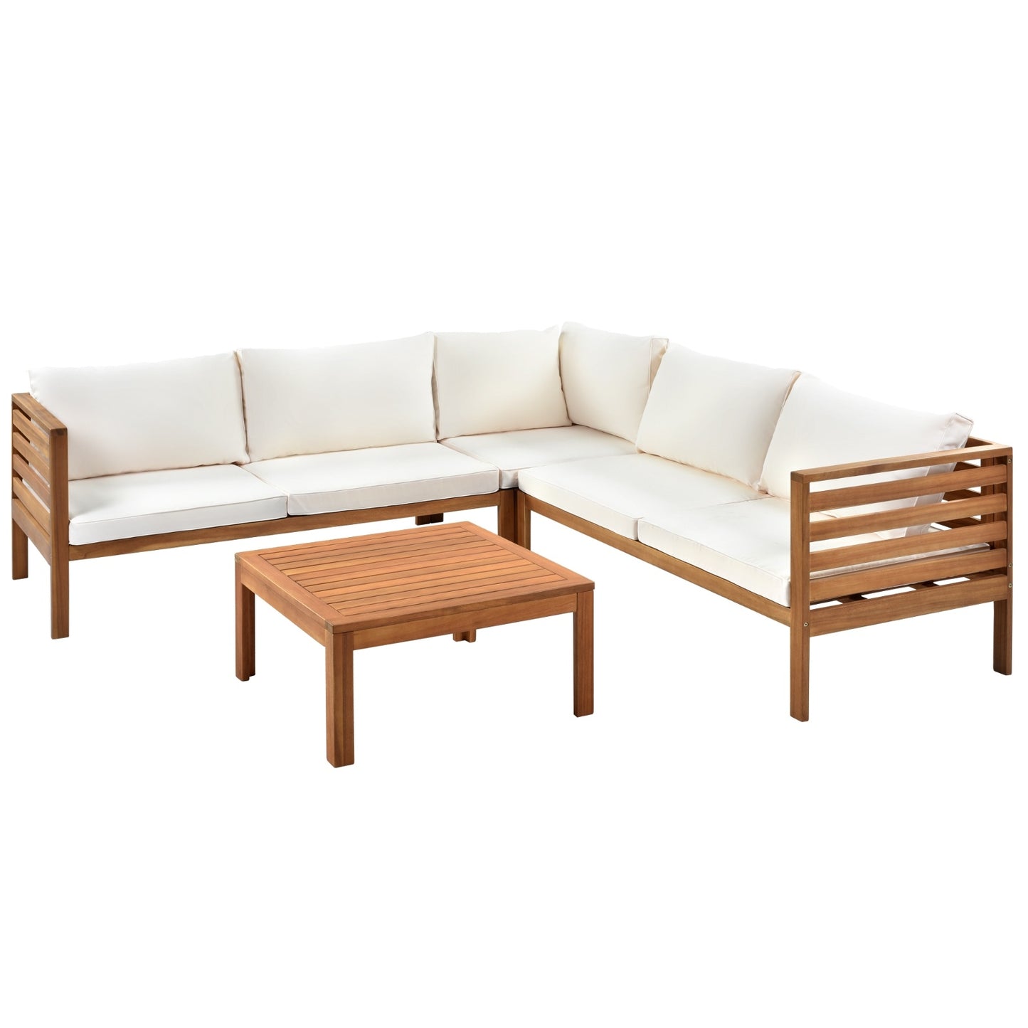 Exotic Wooden Outdoor Sofa Set/UV & Water Resistant