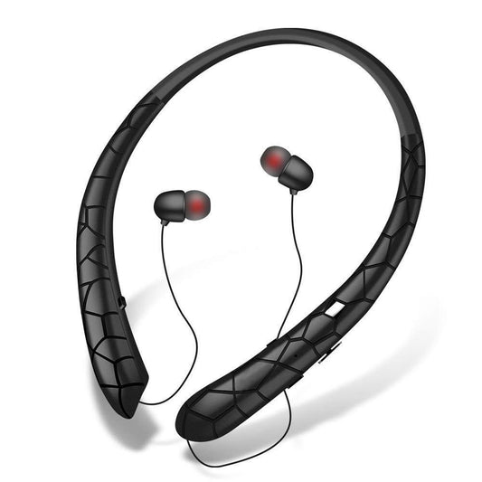 Sports Retractable Wire Handsfree Call Wireless Neckband Bluetooth