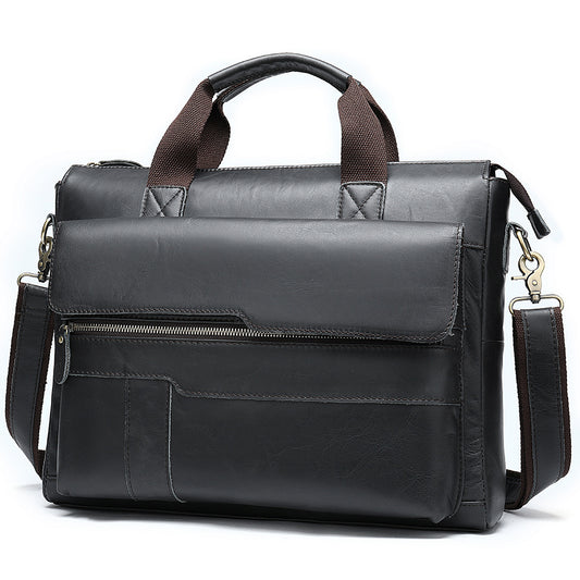 Men's computer bag cowhide