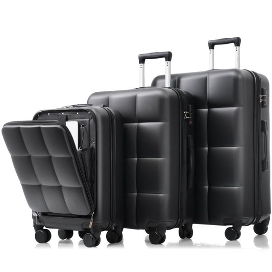 ABS Hard-shell Suitcase With Spinner Wheels, Cup Holders