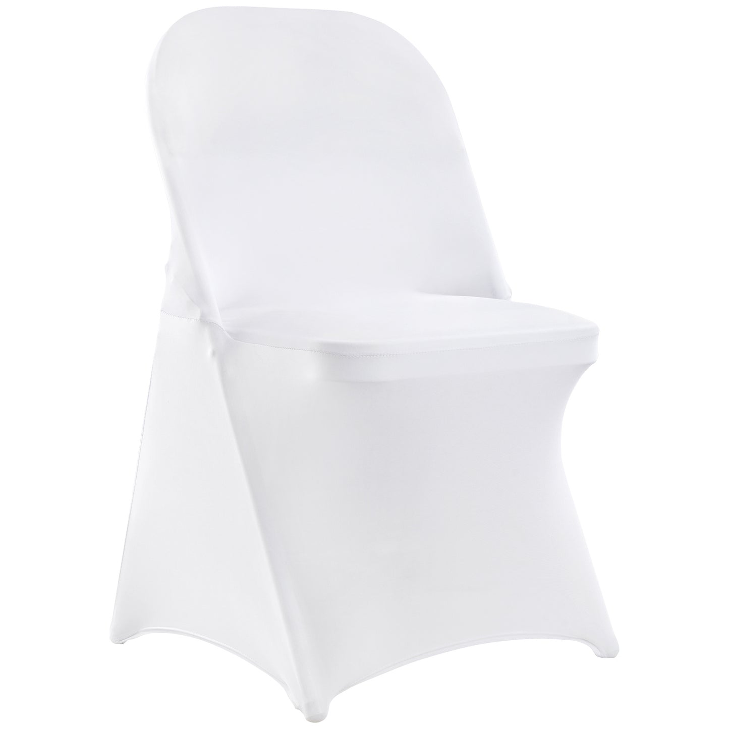 VEVOR White Stretch Spandex Chair Covers - 30 PCS, Folding Kitchen Chairs Cover, Universal Washable Slipcovers Protector, Removable Chair Seat Covers, For Wedding Party Dining Room Banquet Event - ACCA General  Merchandise
