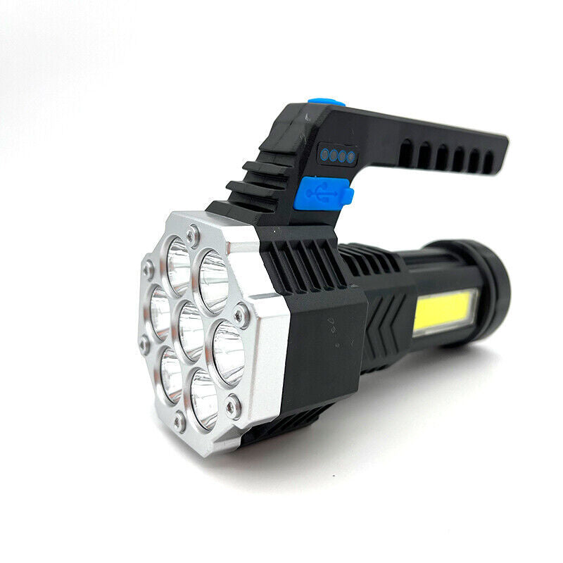 1-2Pcs Super Bright High Power LED Rechargeable Flashlight