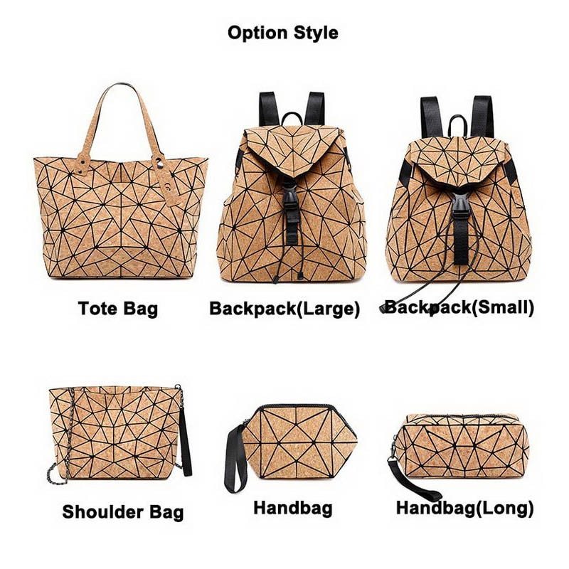 Wood grain handbag