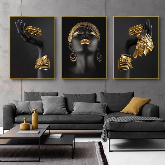 African Woman Art Poster Painting Home Decoration