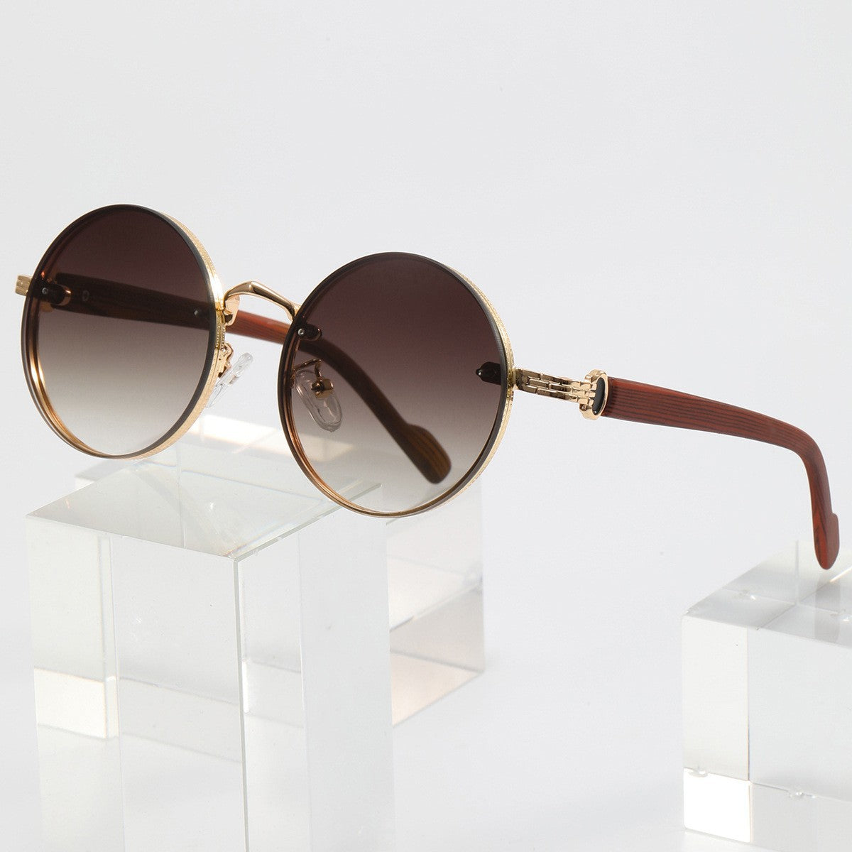 Retro Round Punk Sunglasses