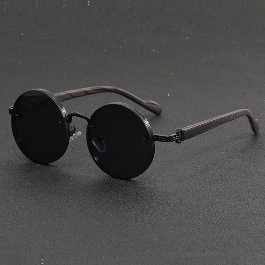 Retro Round Punk Sunglasses