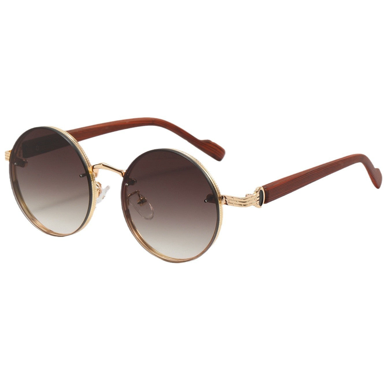 Retro Round Punk Sunglasses