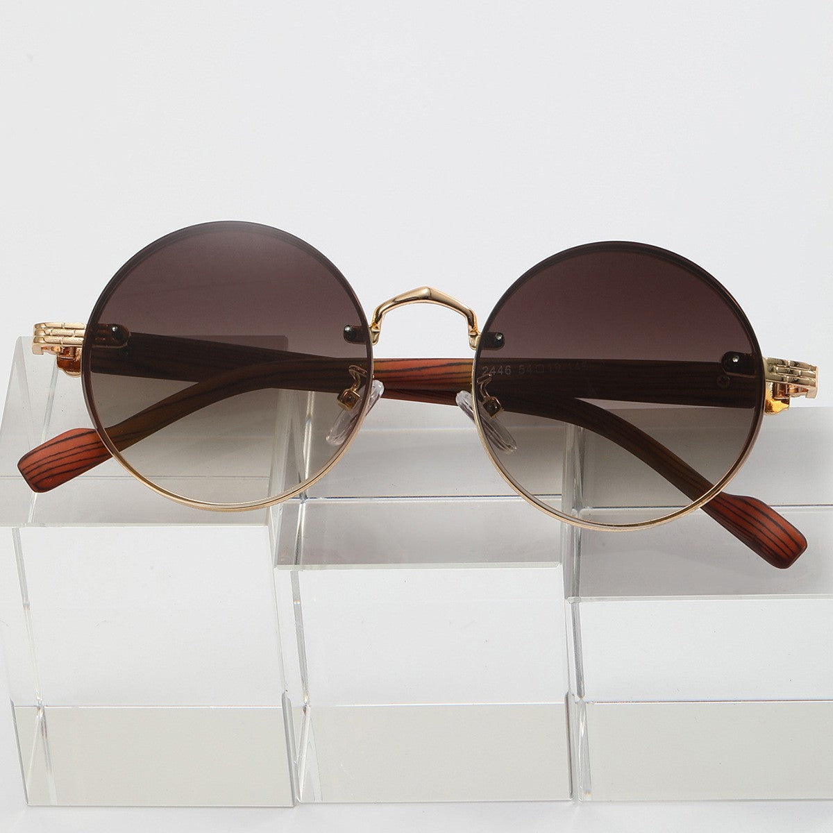 Retro Round Punk Sunglasses