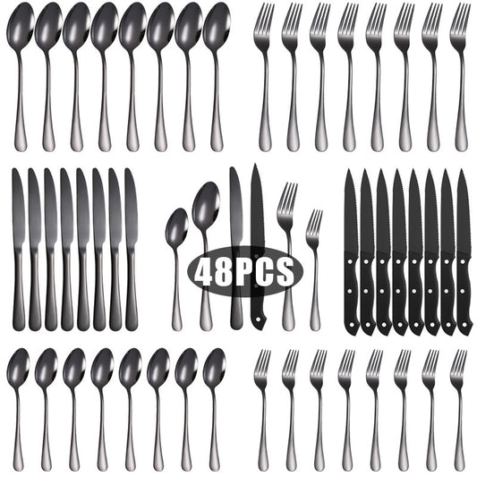 Tableware Set Stainless Steel Tableware For Combo 8 People