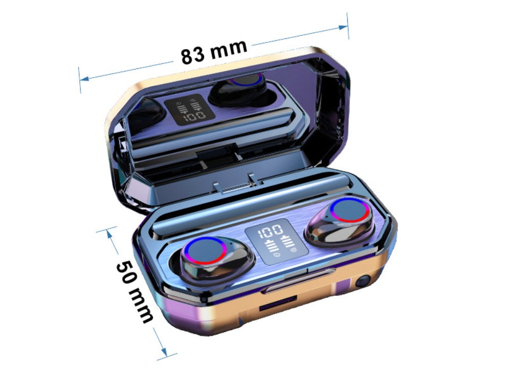 Fashion Simple Digital Display Touch Bluetooth Headset
