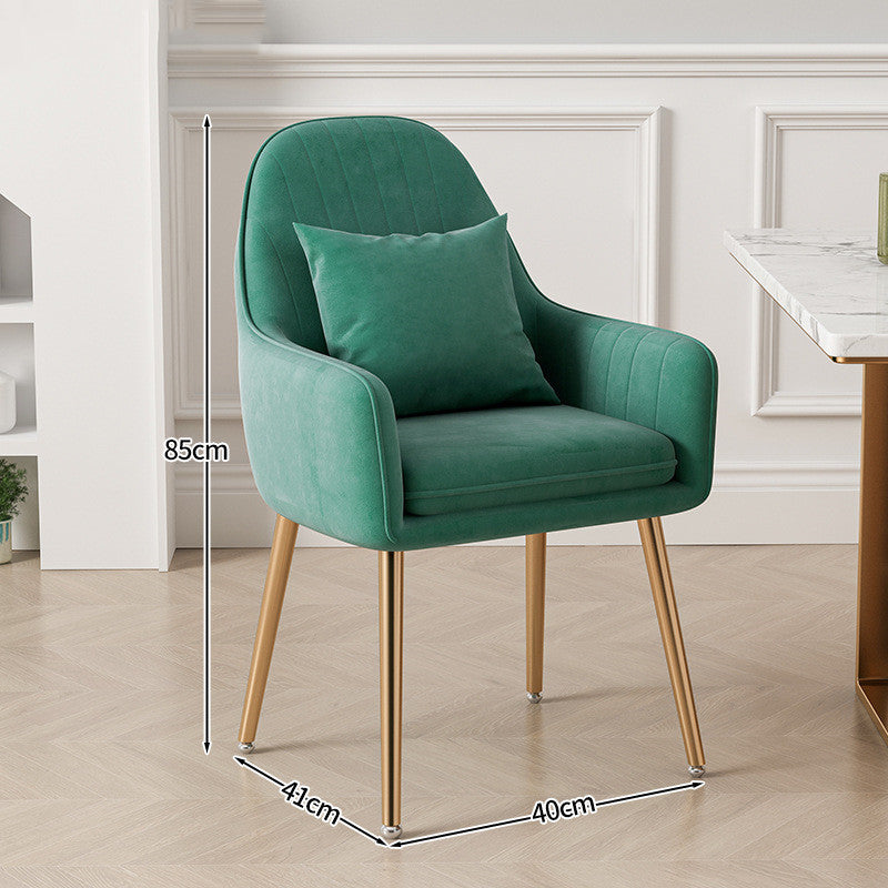 Light Luxury Dressing Stool Home Dining Chair Backrest Petals