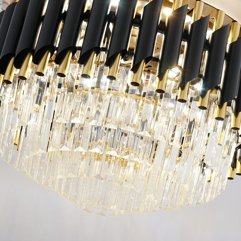 LED Frequency Conversion Fan Light Crystal Chandelier - ACCA General  Merchandise